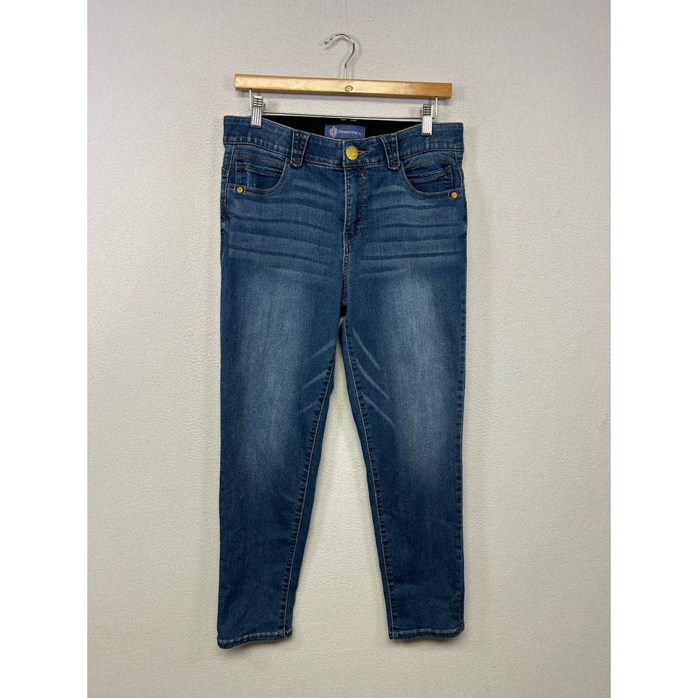 Democracy Absolution Slimming Skinny Womens 10 Blue Medium Wash Denim‎ Jeans